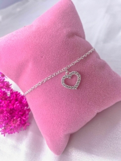 Pulseira Coração Cravejado - comprar online