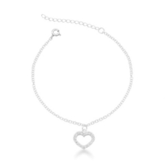 Pulseira Coração Cravejado