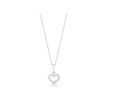 Colar Mini Coração Cristal