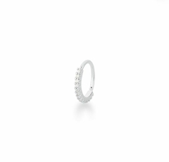 Piercing Argola Fina Cravejado Nariz/Hélix