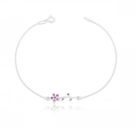 Pulseira Flor Rubelita
