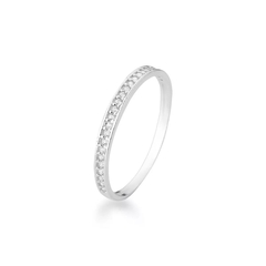 Anel Aparador Zircônias Cristal - comprar online