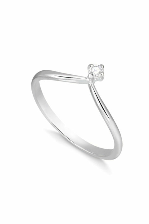 Anel Solitário Princesa - comprar online