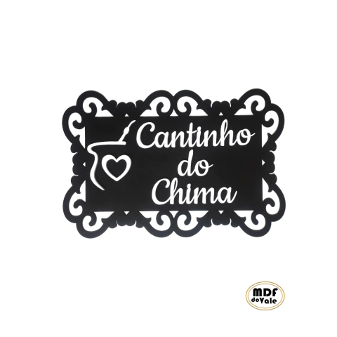 Plaquinha Cantinho do Chima