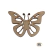 Borboleta vazada aberta de 5 a 20 cm de largura em mdf ref R038