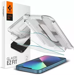 Vidrio templado Spigen GLAStR Ez Fit HD iPhone 13/13 Pro/14 (x2)