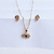 Conjunto Olho Grego - Banhado a Ouro 18k