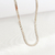 Colar Fita 5mm / 45cm Banhado a Rodio Branco - comprar online