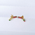 Brinco Ear Cuff Zircônia Colorida - Banhado a Ouro 18k