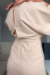 Vestido midi bege com mangas amplas - loja online