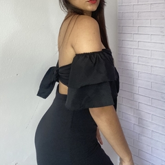 Cropped Lily preto na internet