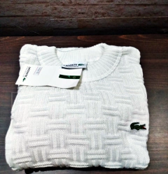 Suéter Lacoste Relax Fit Branco (Tam GG) - Urbano Shopp