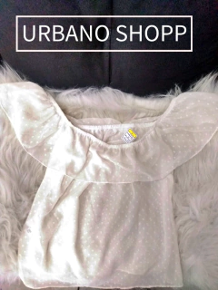 Blusa Bata Branca (Tam M) US257