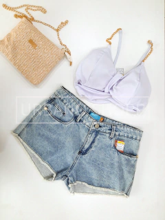 Shorts Jeans Claro Cós Alto (Tam 44) US304