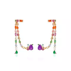 BRINCO EAR CHAIN GOTAS FUSION - 3 FORMAS DE USAR - HA. Acessórios