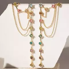 BRINCO EARCHAIN LUD BANHO OURO - comprar online