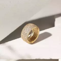 ANEL CRAVEJADO - BANHO OURO 18K na internet