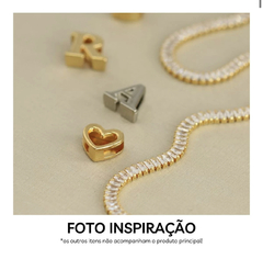 PINGENTE DE LETRA INICIAIS PERSONALIZADO DOURADO - loja online