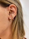 EARHOOK CRAVEJADO BANHO OURO
