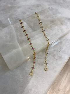 PULSEIRA MINI FLORZINHAS - BANHO OURO