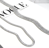CHOKER RIVIERA BAGUETE FINA PRATEADA