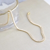 CHOKER RIVIERA BAGUETE FINA DOURADA