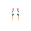 BRINCO CRISTAL TURMALINA ROSA CITRINO ESMERALDA PALITO