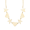 COLAR HEART E STAR BANHO OURO
