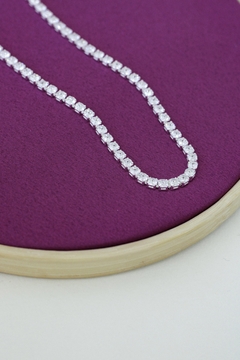 CHOKER RIVIERA GROSSA - BANHO PRATA 925