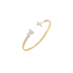 BRACELETE FÉ BANHO OURO