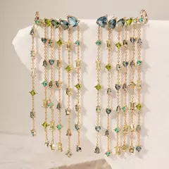 BRINCO EARCUFF VERDE - comprar online