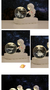 Bola de cristal de astronauta 3D, lampara luz led para habitacion - comprar en línea