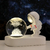 Bola de cristal de astronauta 3D, lampara luz led para habitacion