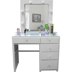 Espejo Vanity Preciosa Blanca con Banca