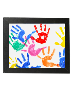 Marco de Plástico para arte de niños - Color negro, apertura frontal, tamaño A4, capacidad de más de 100 dibujos. - comprar en línea