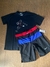 Conjunto Nike Azul, Preto e Vermelho Bike