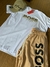 Conjunto Hugo Boss Bege c/ Branco - comprar online