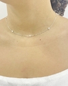 Choker zircônia leitosa