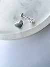 Piercing coração com pedrinha