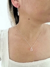 Conjunto argola zircônia