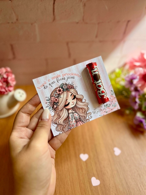 Card com Baton - Dia da Mulher