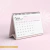 Calendário de Mesa Cartonado Horizontal - Living