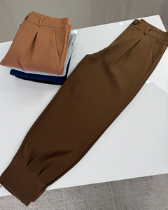 Calça Alfaiataria Cenoura Feminina - com ziper - Anna Store