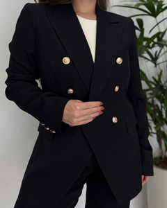 Blazer Alfaiataria Feminino Premium - Botões Dourados - loja online