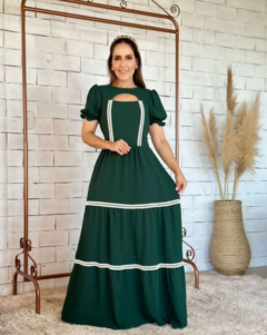 Vestido Guipir longo