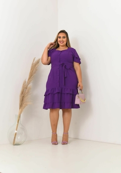Vestido botão