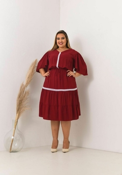 Vestido Guipir midi plus size na internet