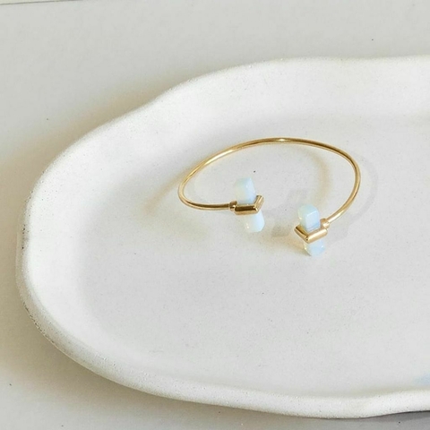 Pulseira Geométrica Pedra da Lua