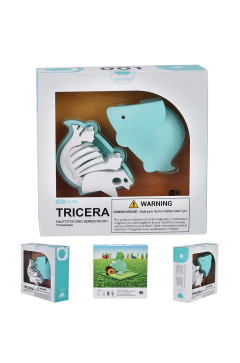Dinosaurio Tricera Magnético Set Diorama + Puzzle - Montessori didáctico - Halftoys en internet