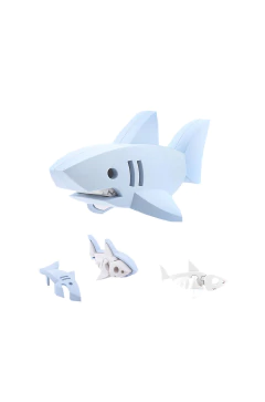 Tiburón Blanco Magnético Set Diorama + Puzzle Serie Océano - Montessori Didáctico - Halftoys